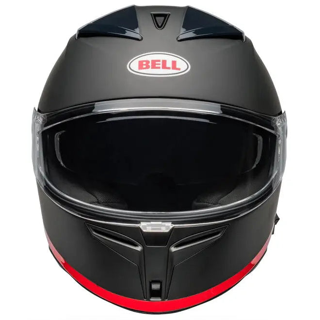 Bell Lithium MIPS HartLuck ECE 22.06 Black / Red full-face motorcycle helmet, front view