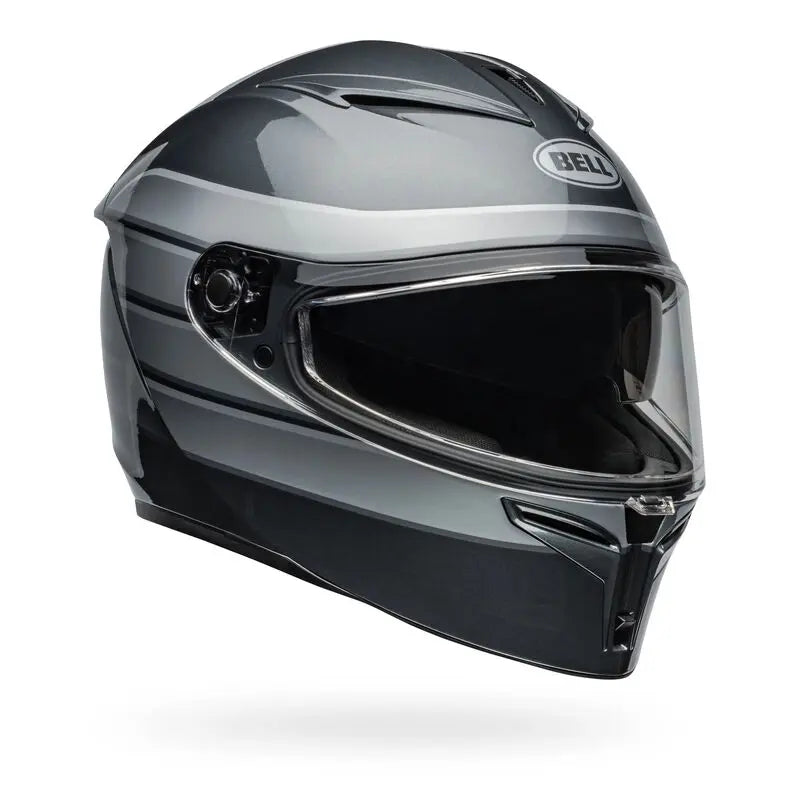 Bell Lithium MIPS Neo ECE 22.06 Gloss Grey / Silver FREE UK Delivery, FREE 365 Day Returns | Moto Central