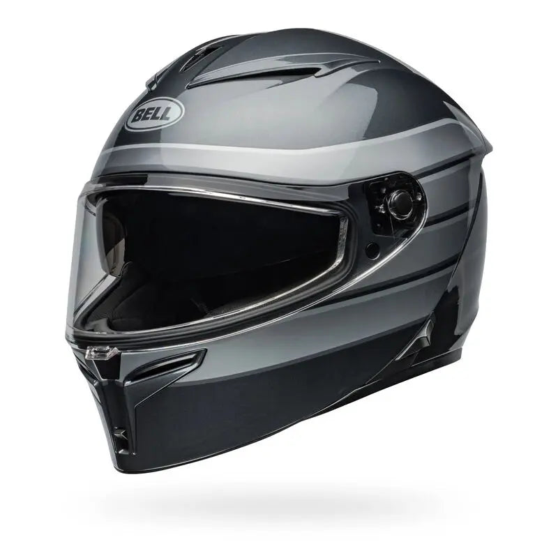 Bell Lithium MIPS Neo ECE 22.06 Gloss Grey / Silver FREE UK Delivery, FREE 365 Day Returns | Moto Central