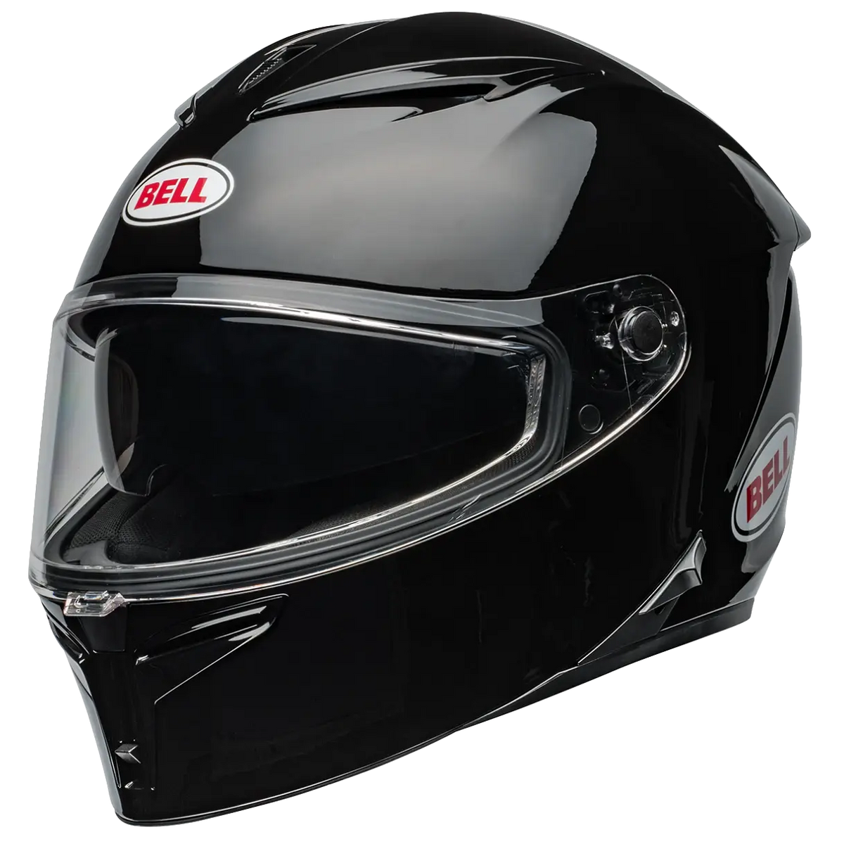 Bell Lithium Mips Solid ECE 22.06 Full Face Helmet - Black full-face motorcycle helmet, right-front three-quarter view