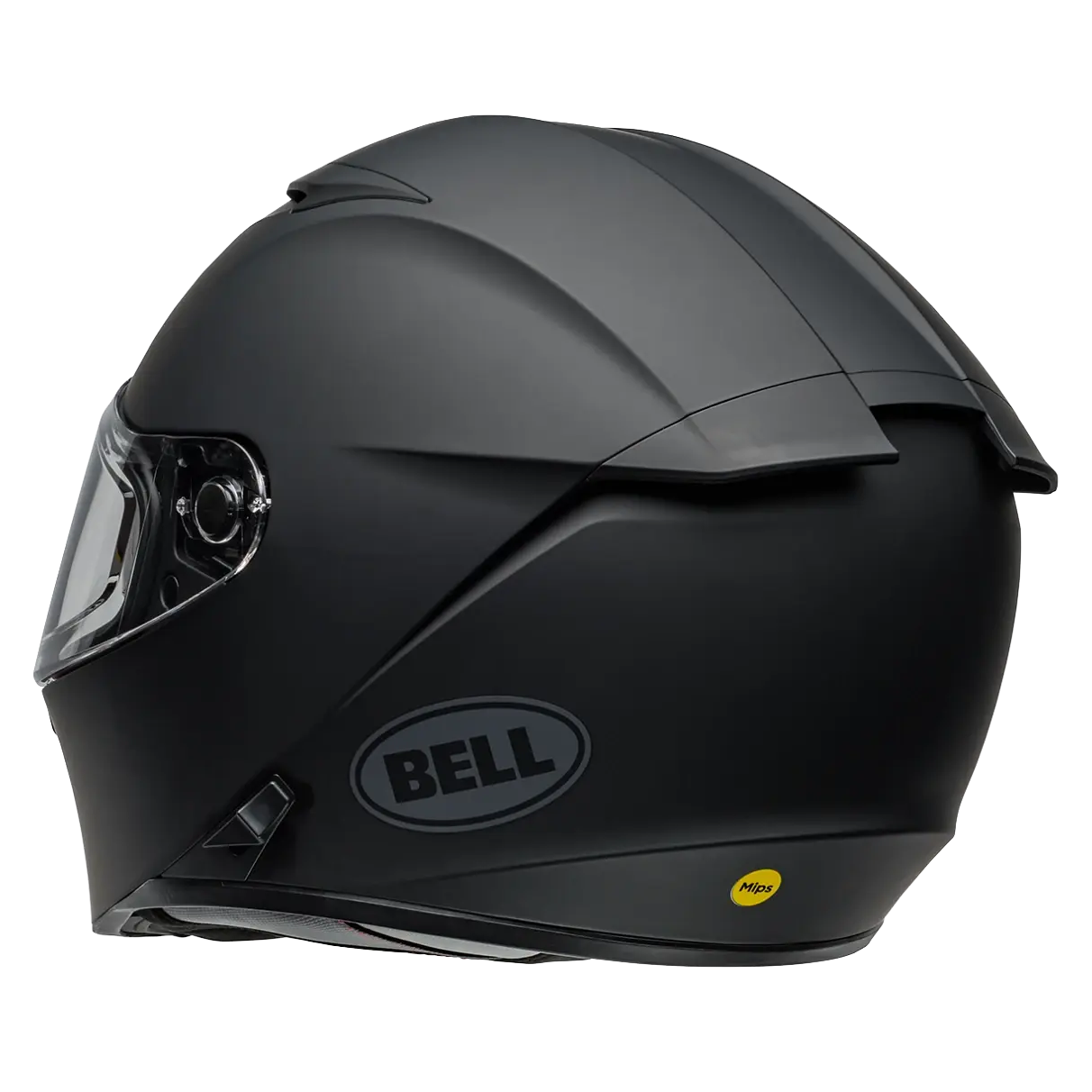 Bell Lithium Mips Solid ECE 22.06 Full Face Helmet - Matt Black full-face motorcycle helmet, right-side profile view