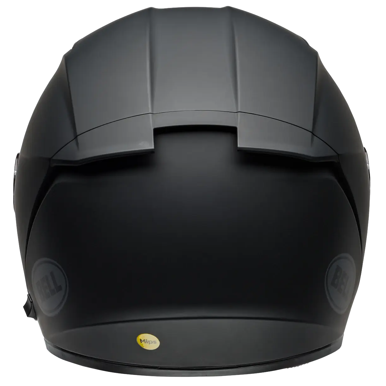 Bell Lithium Mips Solid ECE 22.06 Full Face Helmet - Matt Black full-face motorcycle helmet, rear view