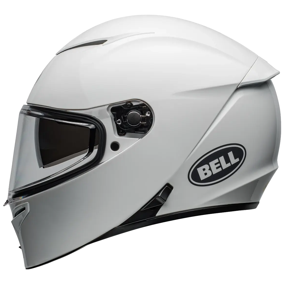 Bell Lithium Mips Solid ECE 22.06 Full Face Helmet - White full-face motorcycle helmet, right-front three-quarter view