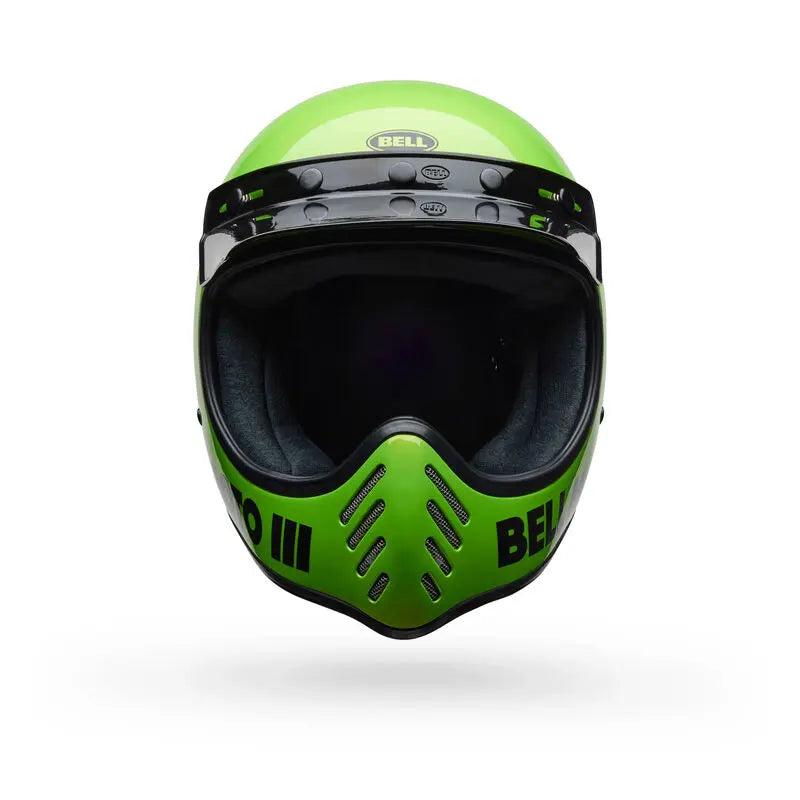Bell Moto-3 Classic ECE 22.06 Gloss Green FREE UK Delivery, FREE 365 Day Returns | Moto Central