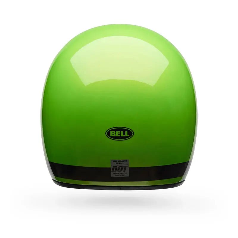 Bell Moto-3 Classic ECE 22.06 Gloss Green FREE UK Delivery, FREE 365 Day Returns | Moto Central