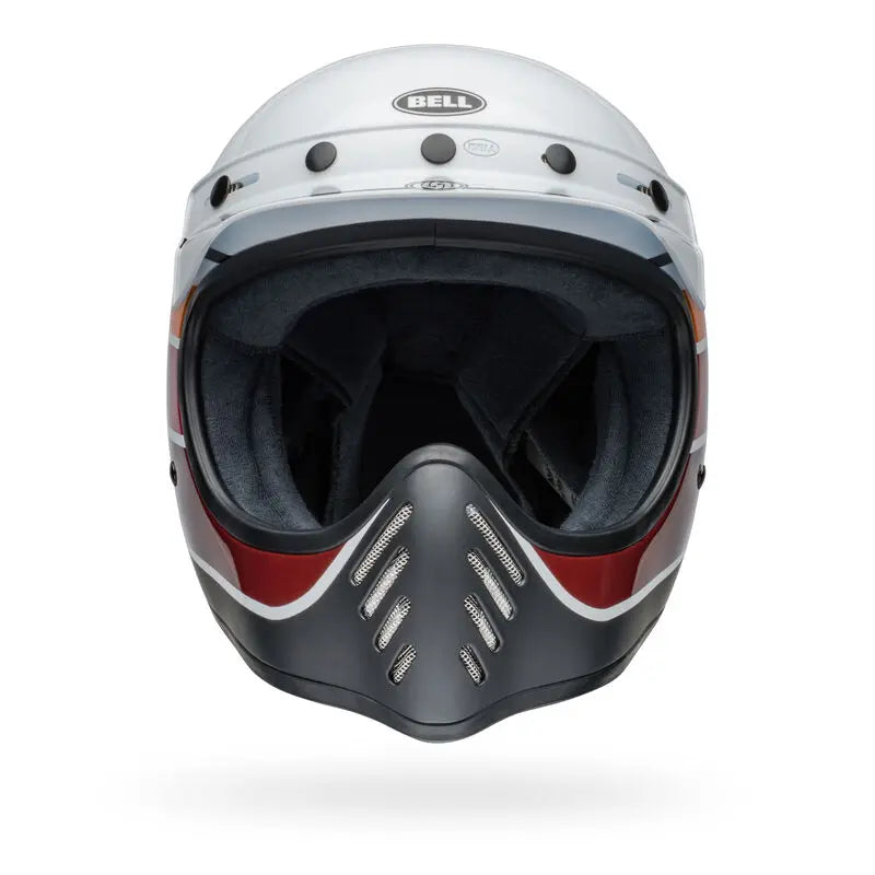 Bell Moto-3 RSD Saddleback ECE 22.06 Satin Gloss White / Black FREE UK Delivery, FREE 365 Day Returns | Moto Central