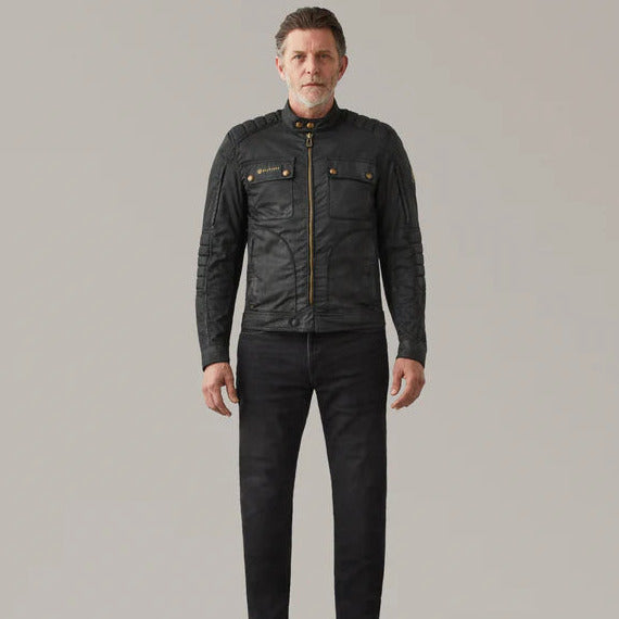 Belstaff Roberts 2.0 Technical Waxed Cotton Jacket Black