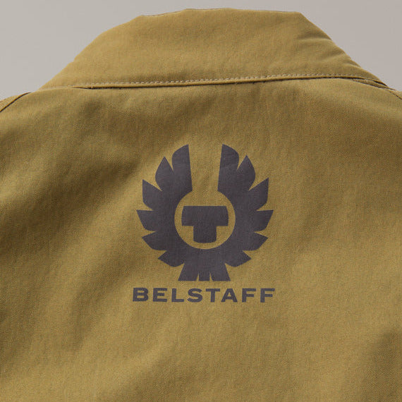 Belstaff Temple Technical Nylon Textile Jacket Olive