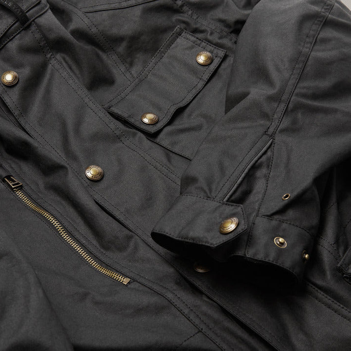 Belstaff Waymaster Technical Waxed Cotton Jacket Black