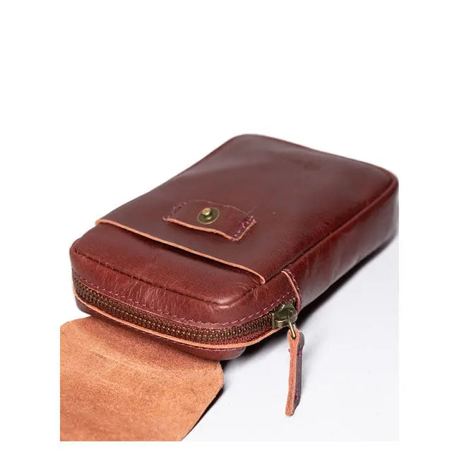 Trip Machine Tank Pouch / Belt Pouch Cherry Red  - FREE UK Shipping, FREE 365 Day Returns | Moto Central