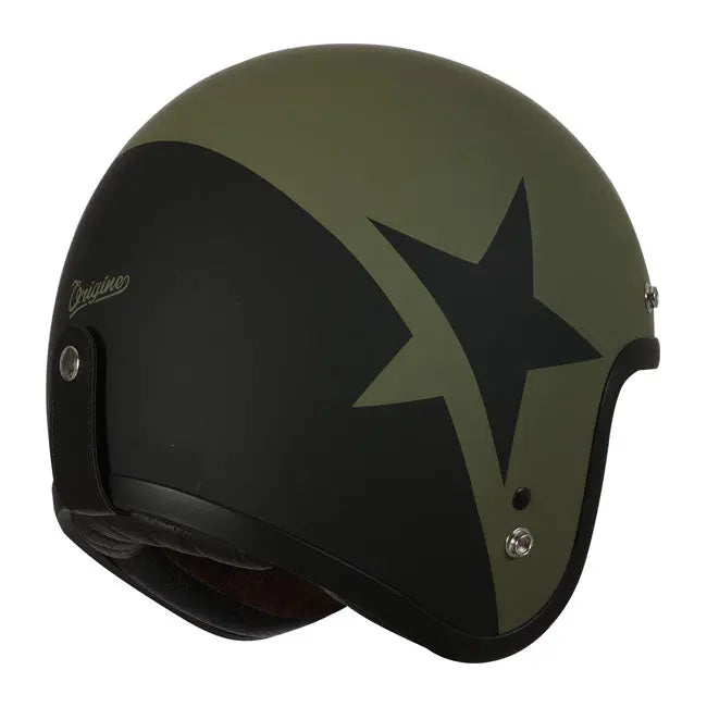 Origine Primo Star Open Face Helmet Matt Army / Black  - FREE UK Shipping, FREE 365 Day Returns | Moto Central