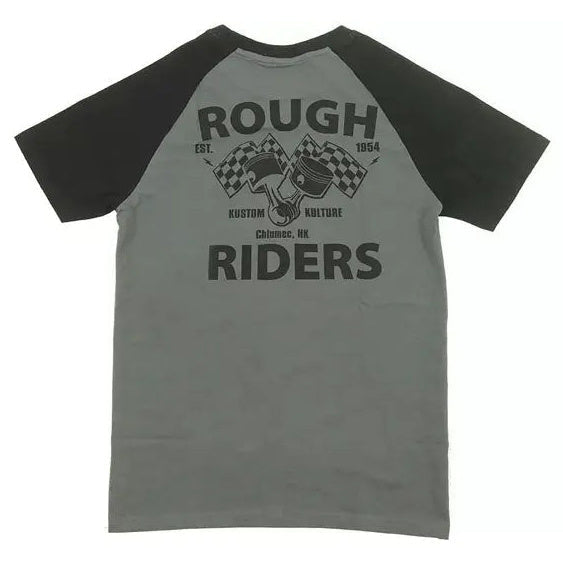 Rusty Pistons Burney T-Shirt Grey / Black — rear product view