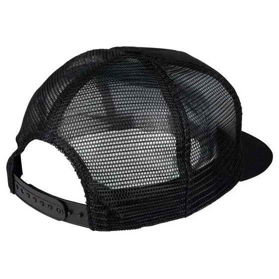 Santa Cruz Dot Mesh Cap Black / Black — rear cap view
