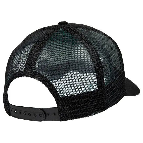 Santa Cruz Hand Mesh Back Cap Black / Black — rear cap view