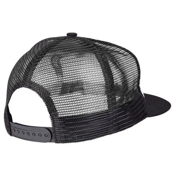 Santa Cruz Hand Mesh Back Cap White / Black — rear cap view