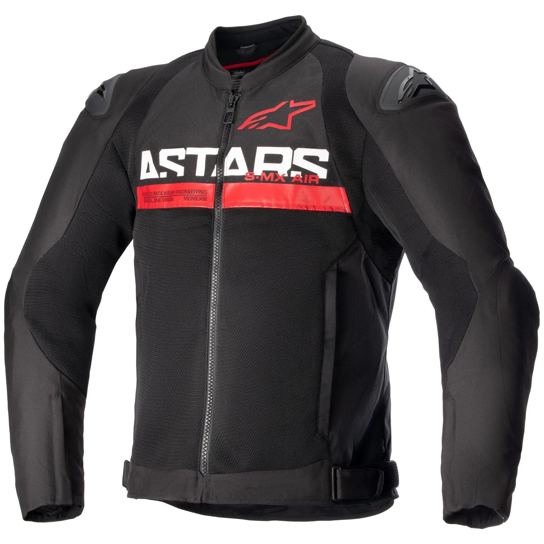 Alpinestars SMX Air Textile Jacket Black / Bright Red, front view
