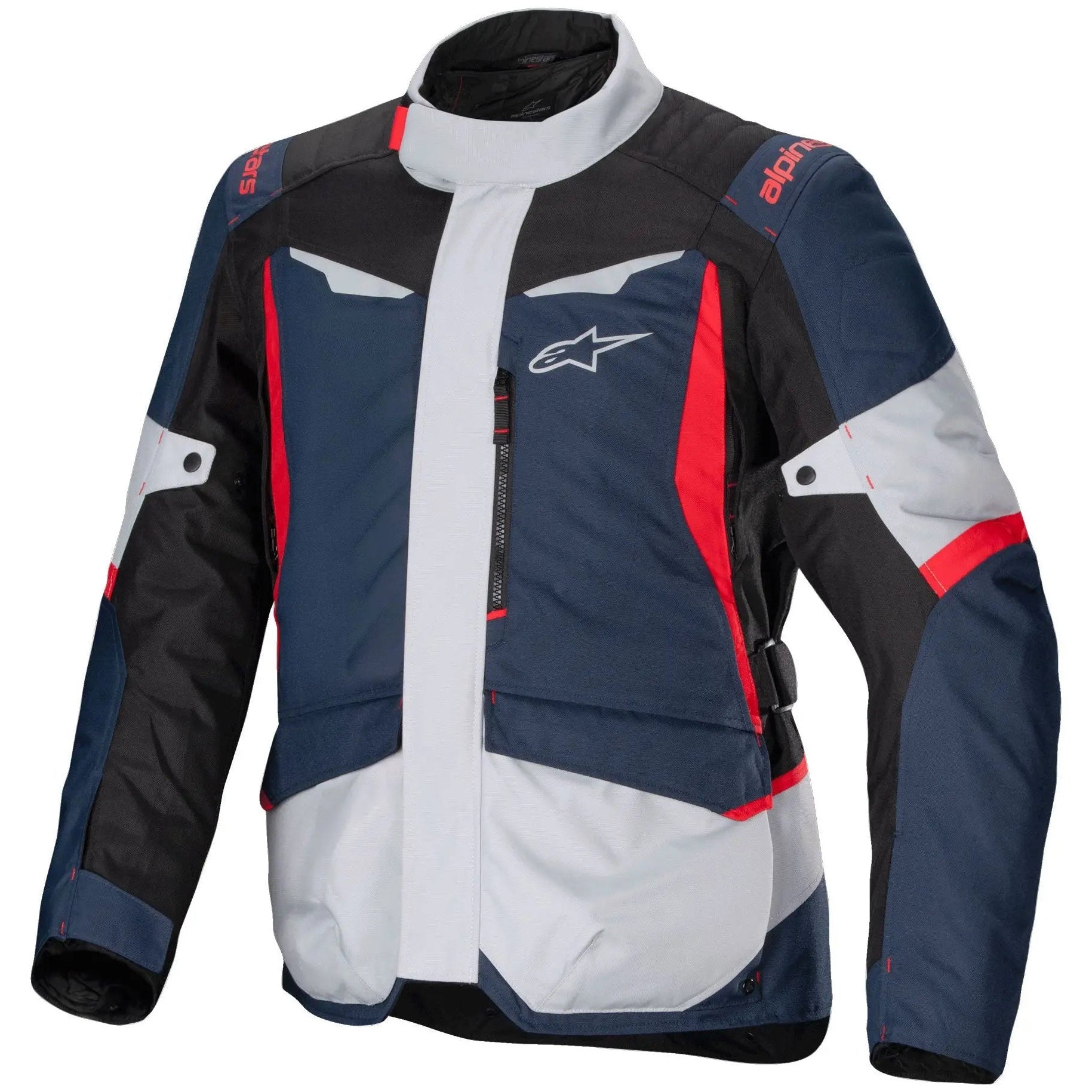 Alpinestars ST-1 Waterproof Textile Jacket Dark Blue / Black / Bright Red, front product view