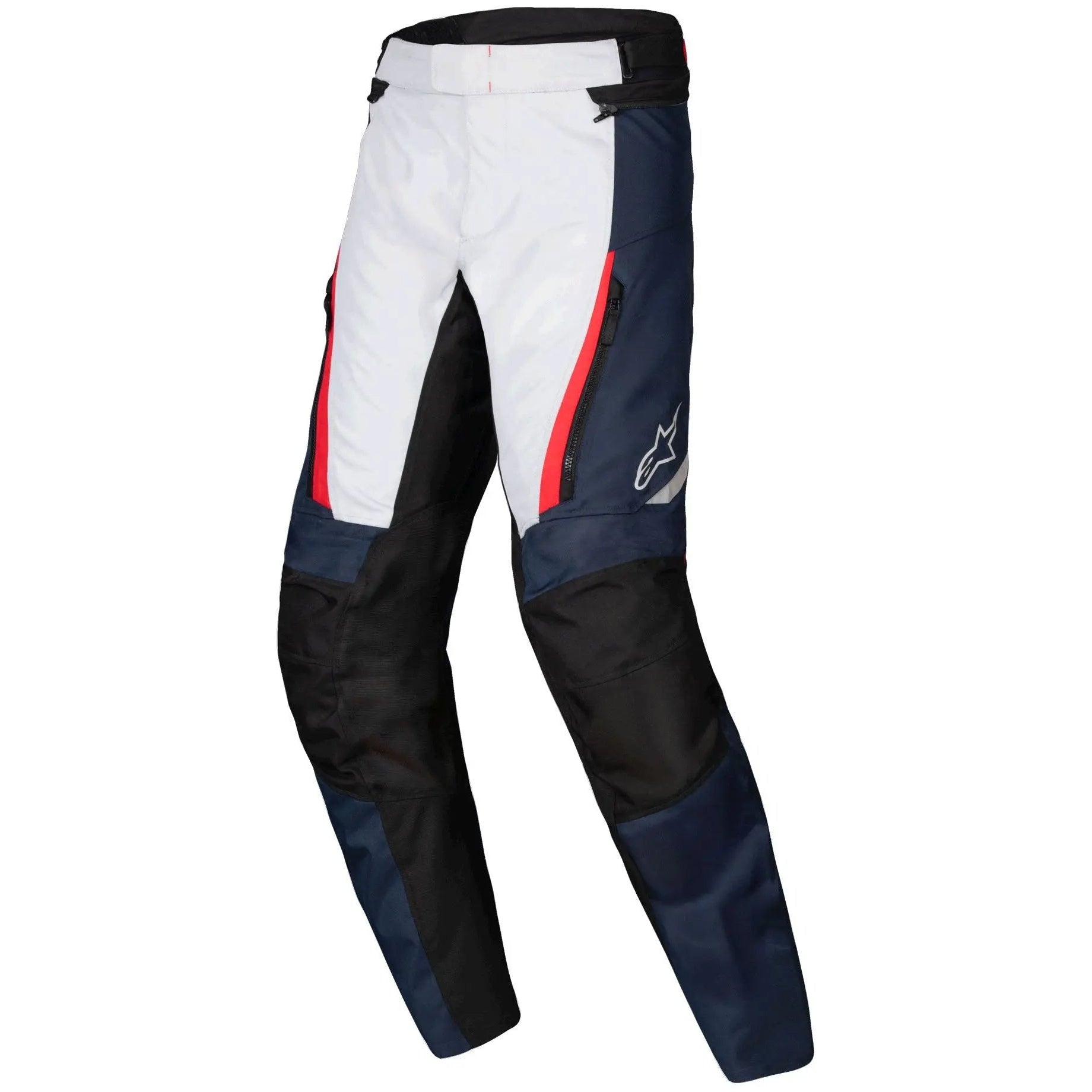 Alpinestars ST-1 Waterproof Textile Trouser Dark Blue / Black / Bright Red front product view