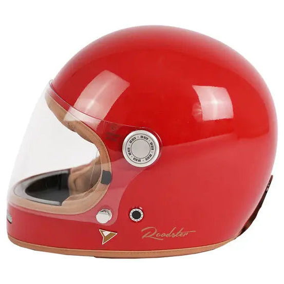 ByCity Roadster 2 Red full-face motorcycle helmet, right-side view