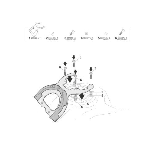 SHAD Click System Fitting Kit For CF Moto 450MT 2023 - FREE UK Shipping, FREE 365 Day Returns | Moto Central