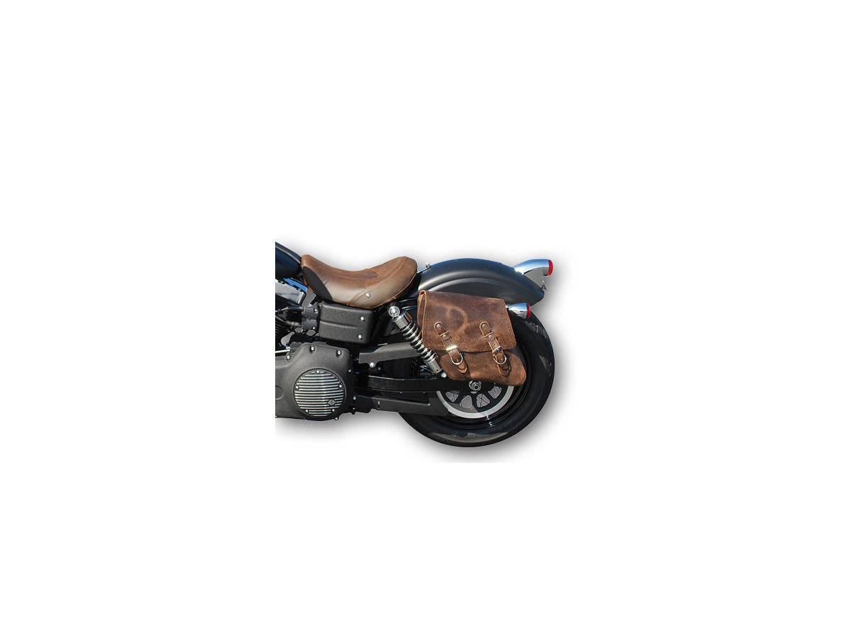 La Rosa Design Solo Left Saddle Bag Strut Mount Rustic Brown