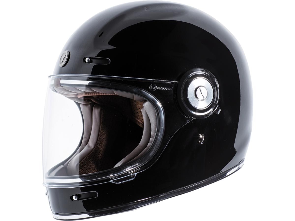 Torc T-1 Retro Helmet Gloss Black - FREE UK Shipping, FREE 365 Day Returns | Moto Central