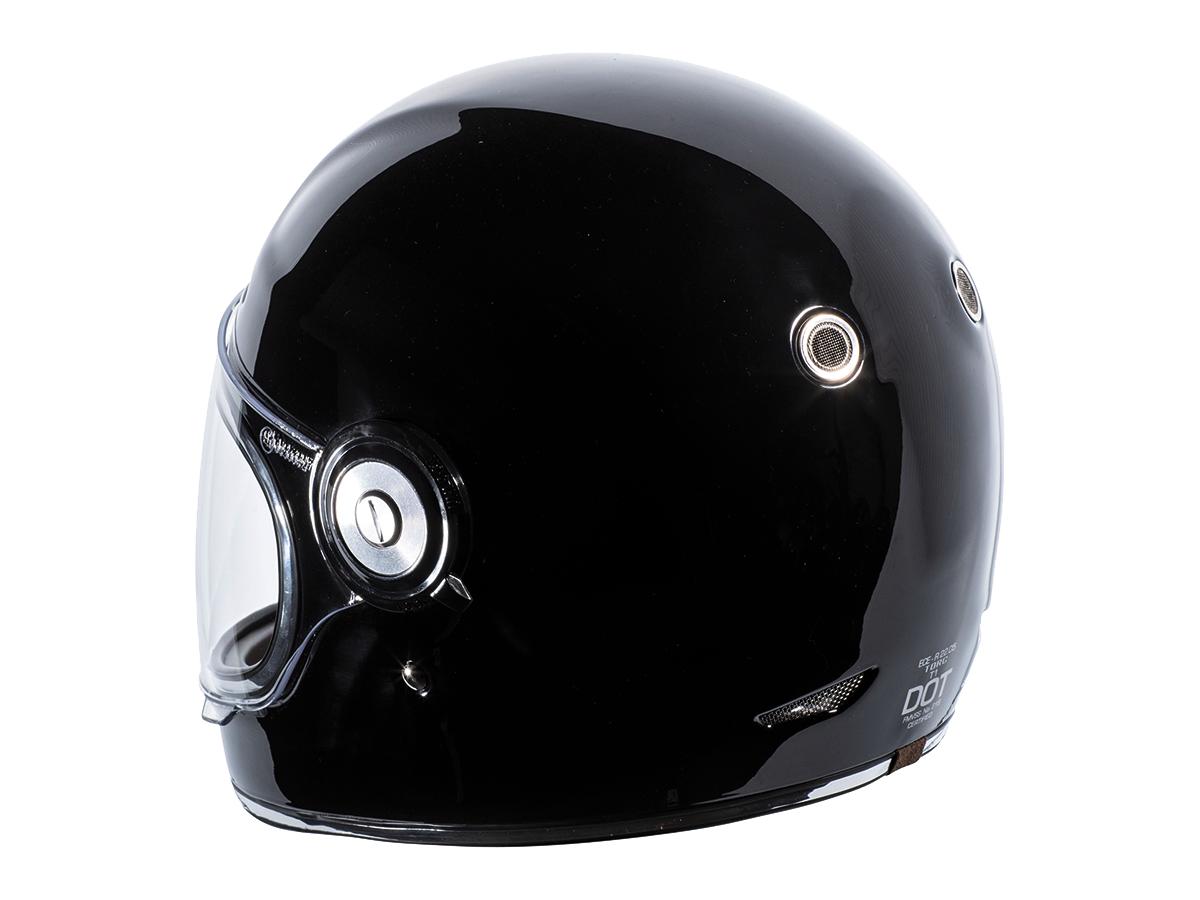 Torc T-1 Retro Helmet Gloss Black - FREE UK Shipping, FREE 365 Day Returns | Moto Central
