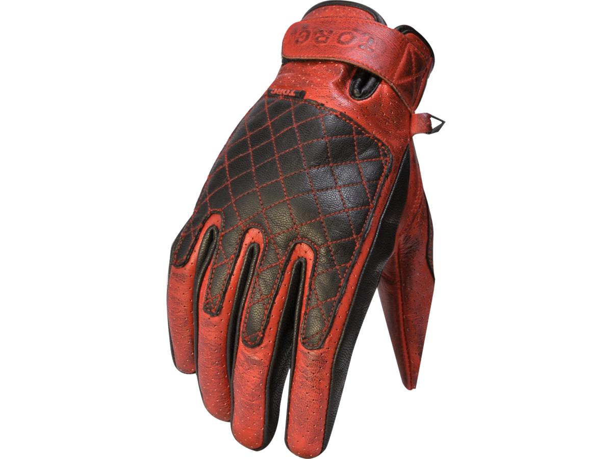 Torc Sunset Leather Gloves Red