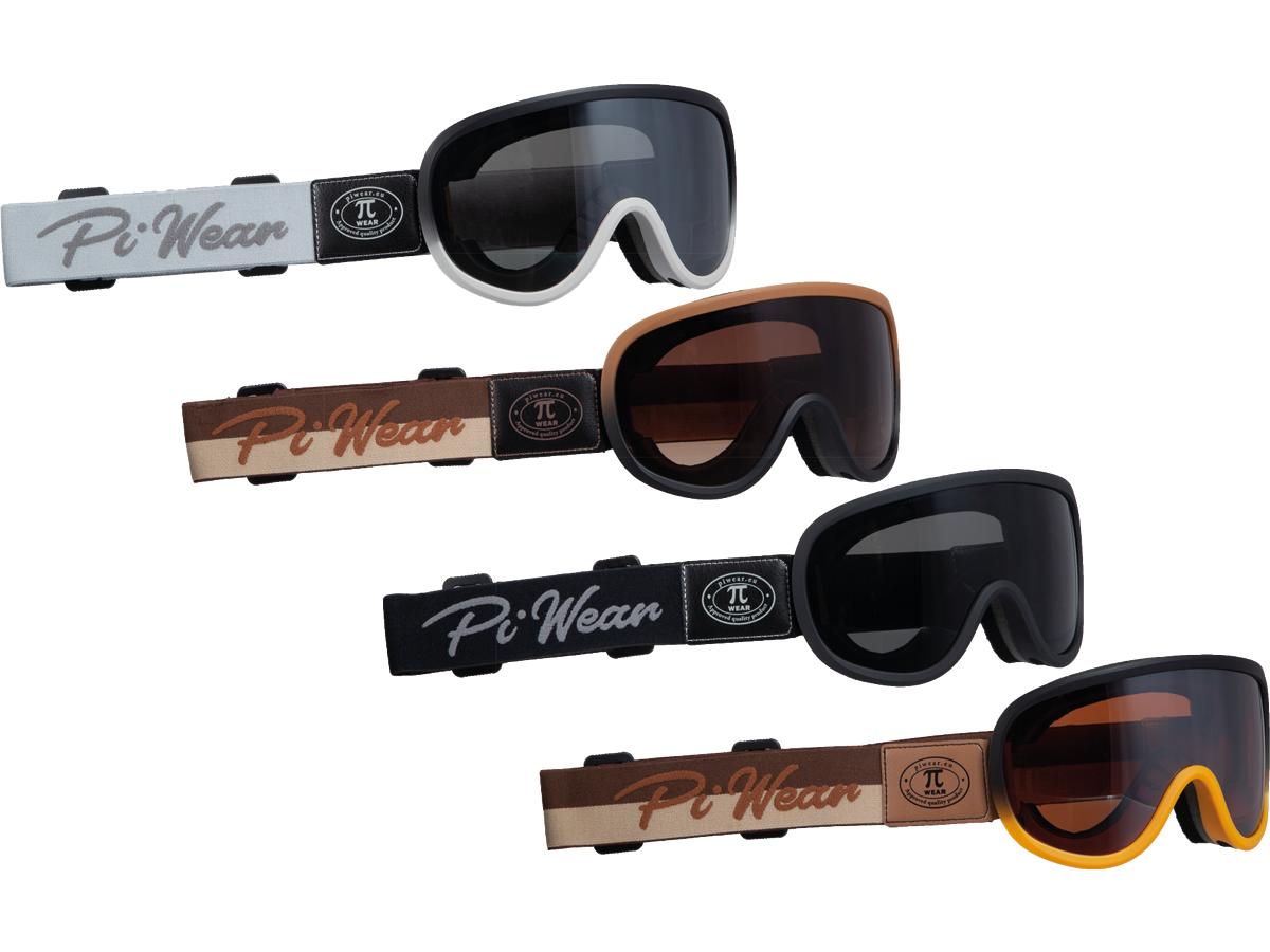 PiWear Arizona Goggle Orange Frame / Brown Strap