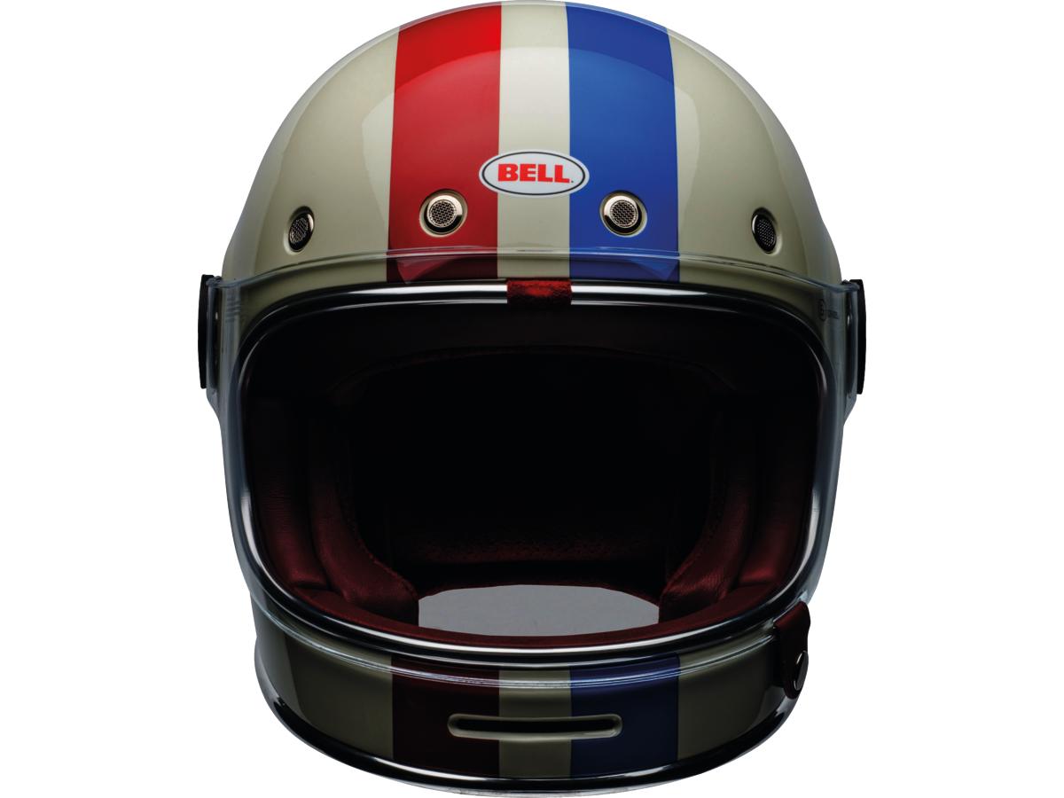 Bell Bullitt Retro White / Command Oxblood