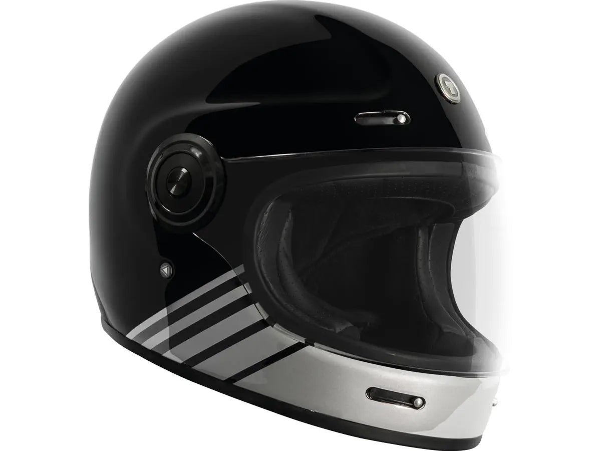Torc T-1 Retro Breaker Gloss Black FREE UK Delivery, FREE 365 Day Returns | Moto Central
