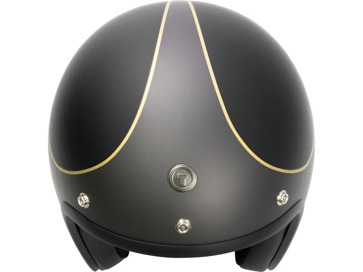 Torc T-50 ECE Retro Jet Hardy Matt Black FREE UK Delivery, FREE 365 Day Returns | Moto Central