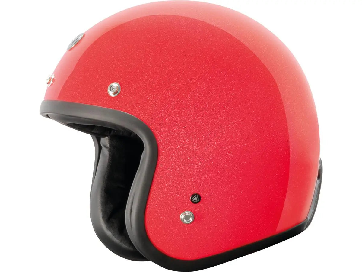 Torc T-50 ECE Retro Jet Gloss Metallic red FREE UK Delivery, FREE 365 Day Returns | Moto Central