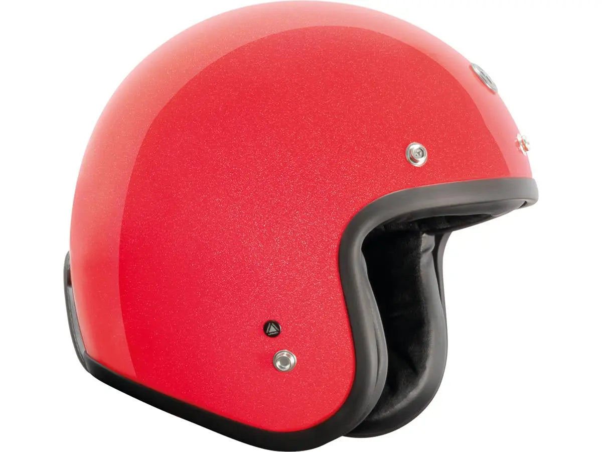 Torc T-50 ECE Retro Jet Gloss Metallic red FREE UK Delivery, FREE 365 Day Returns | Moto Central
