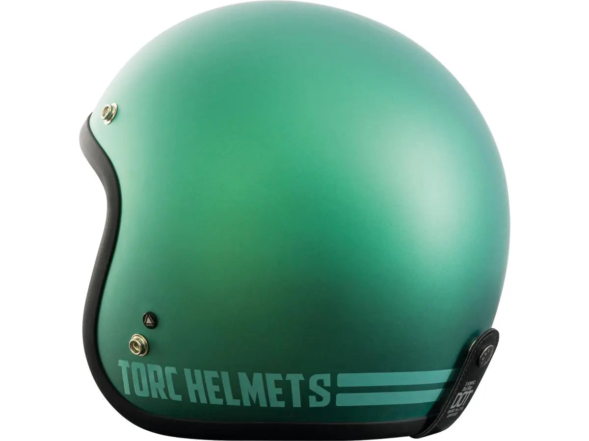 Torc T-50 ECE Retro Jet Teal FREE UK Delivery, FREE 365 Day Returns | Moto Central
