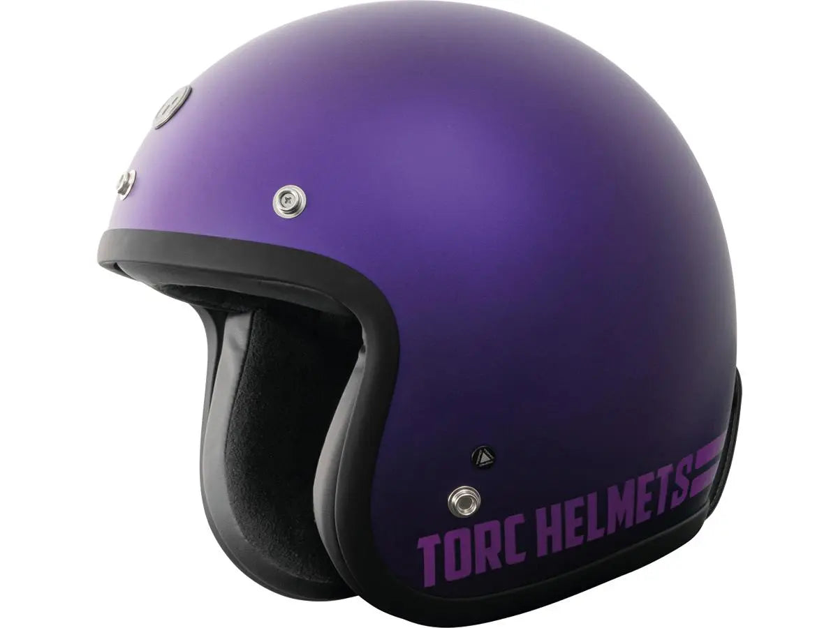 Torc T-50 ECE Retro Jet Purple FREE UK Delivery, FREE 365 Day Returns | Moto Central