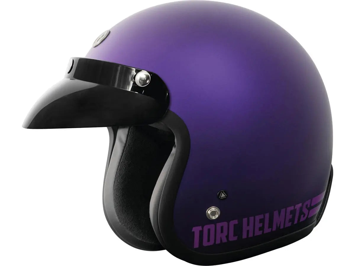 Torc T-50 ECE Retro Jet Purple FREE UK Delivery, FREE 365 Day Returns | Moto Central