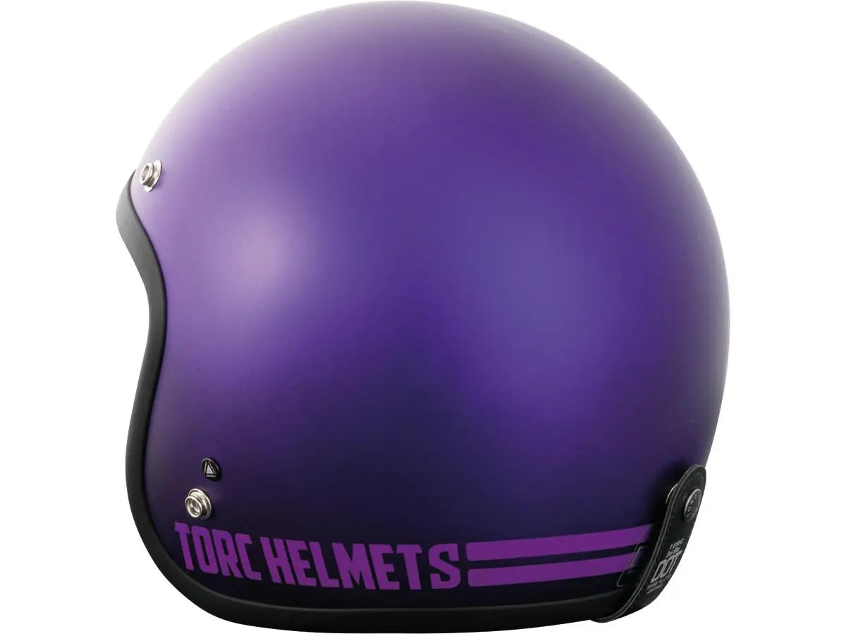 Torc T-50 ECE Retro Jet Purple FREE UK Delivery, FREE 365 Day Returns | Moto Central