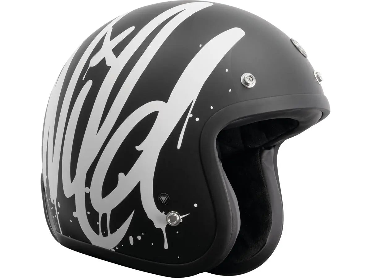 Torc T-50 ECE Retro Jet Wild One Matt Black FREE UK Delivery, FREE 365 Day Returns | Moto Central