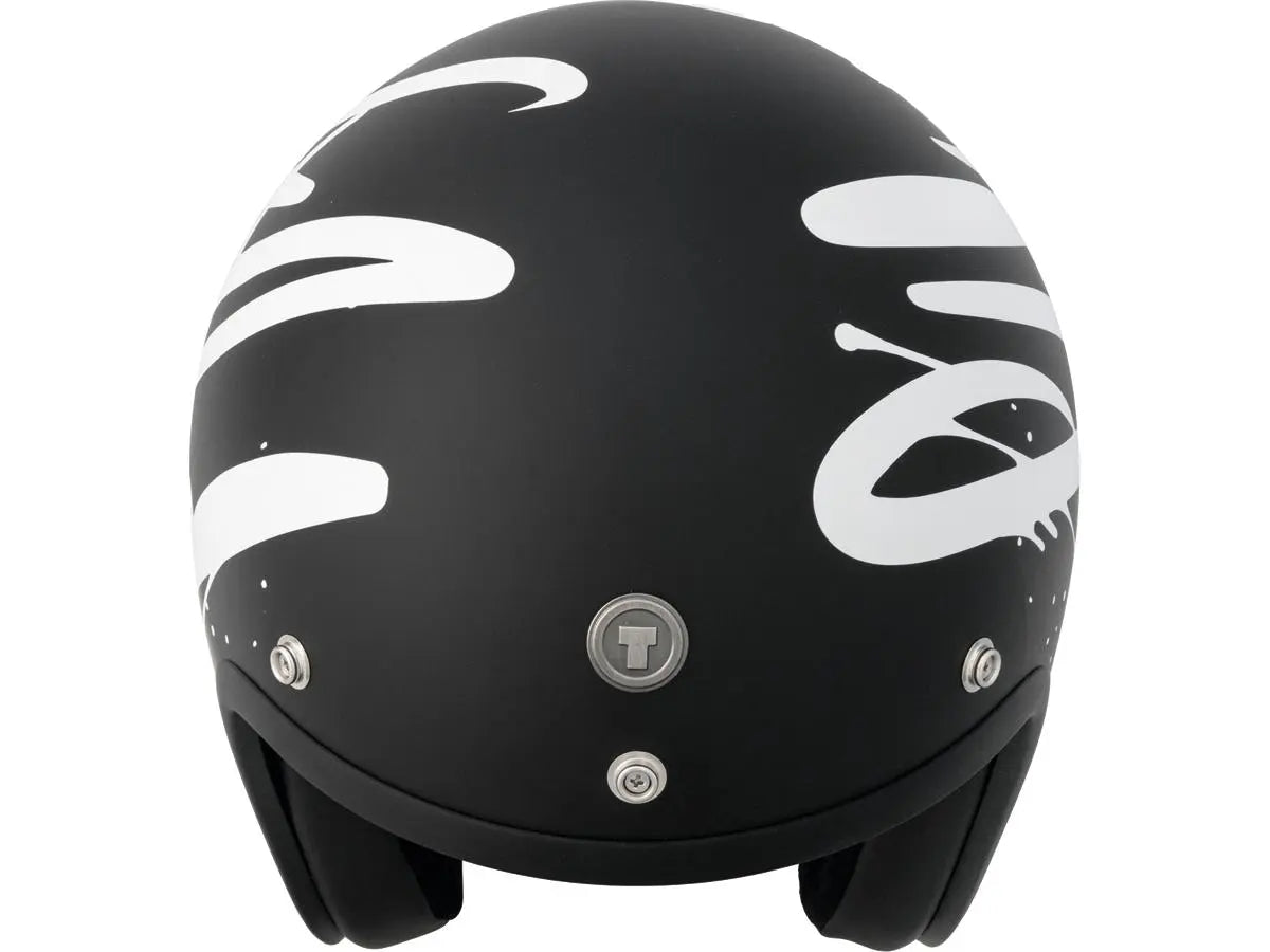 Torc T-50 ECE Retro Jet Wild One Matt Black FREE UK Delivery, FREE 365 Day Returns | Moto Central