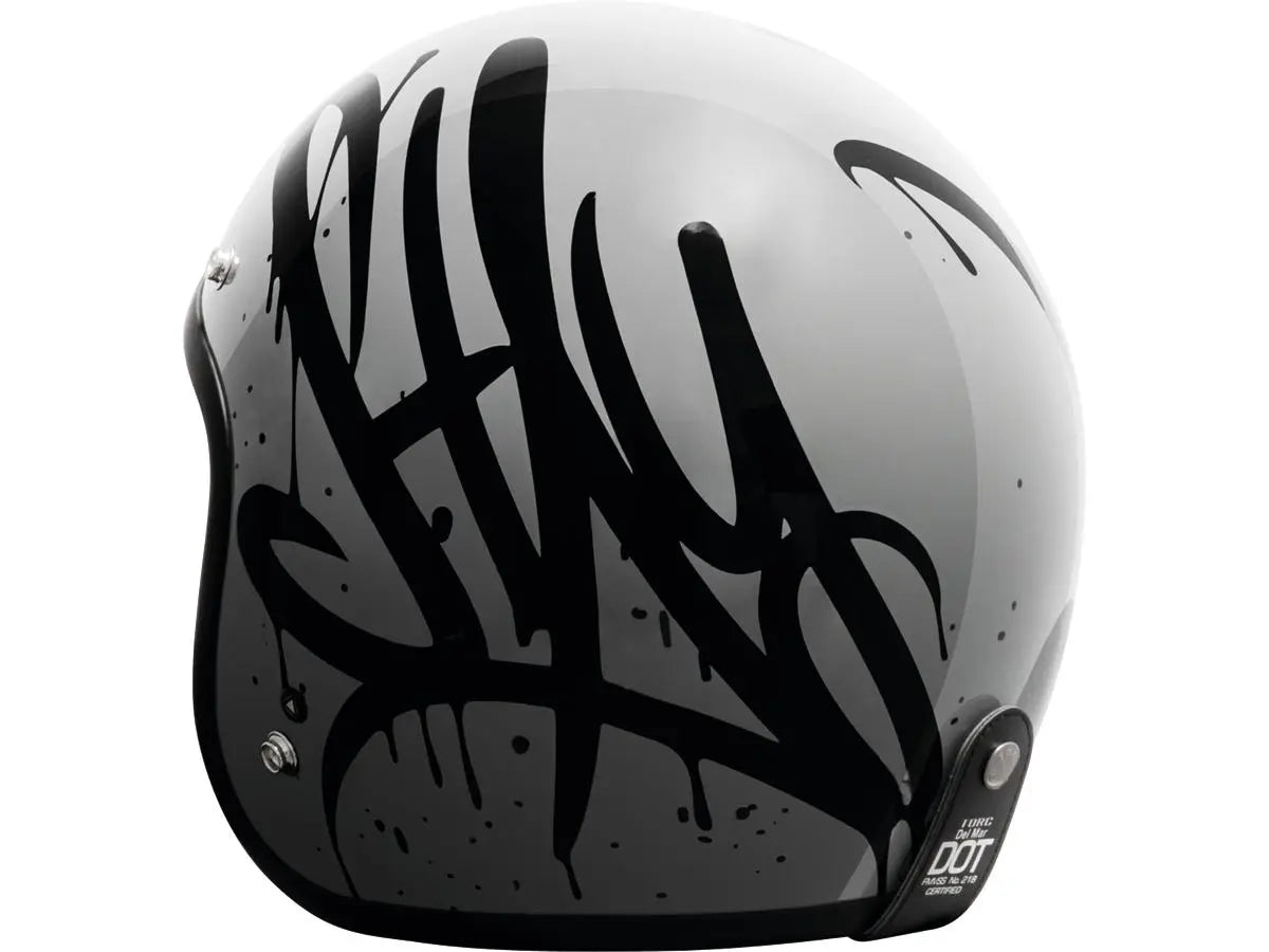 Torc T-50 ECE Retro Jet Gloss Grey FREE UK Delivery, FREE 365 Day Returns | Moto Central