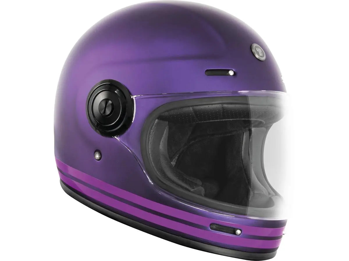 Torc T-1 Retro Cali Purple FREE UK Delivery, FREE 365 Day Returns | Moto Central