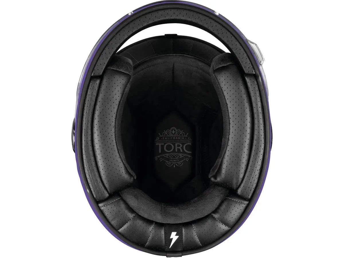 Torc T-1 Retro Cali Purple FREE UK Delivery, FREE 365 Day Returns | Moto Central