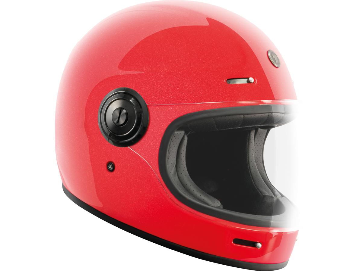 Torc T-1 Retro Gloss Metallic Red FREE UK Delivery, FREE 365 Day Returns | Moto Central