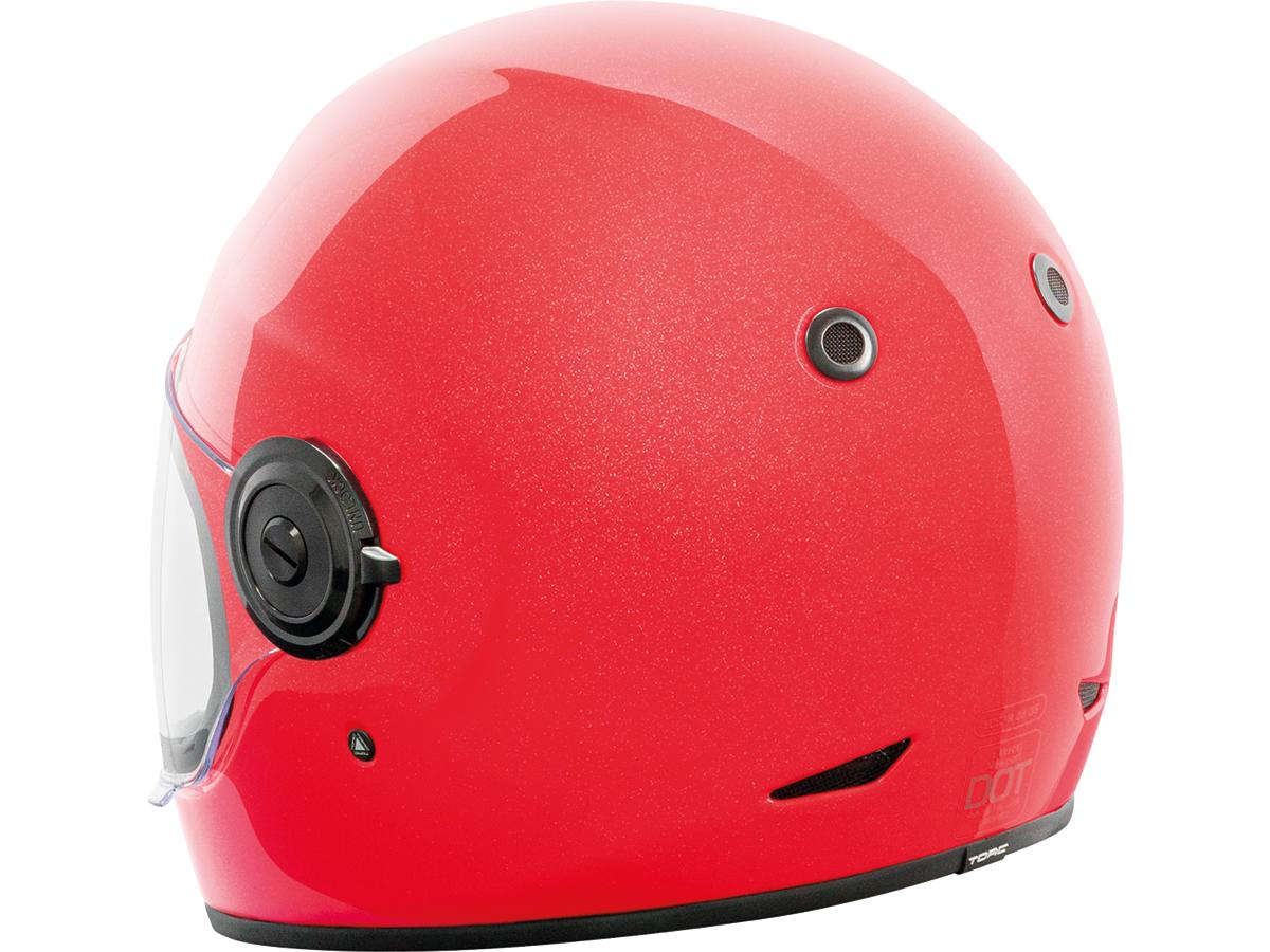 Torc T-1 Retro Gloss Metallic Red FREE UK Delivery, FREE 365 Day Returns | Moto Central