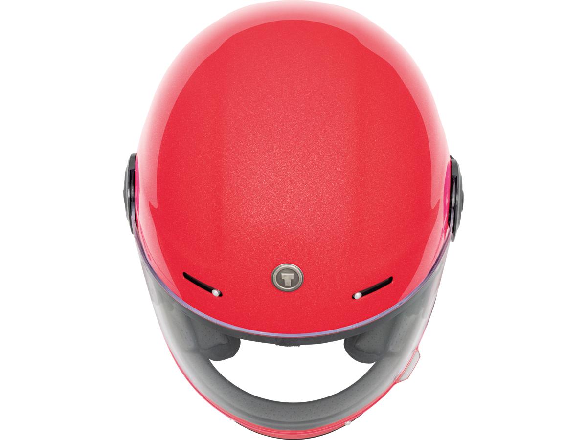 Torc T-1 Retro Gloss Metallic Red FREE UK Delivery, FREE 365 Day Returns | Moto Central