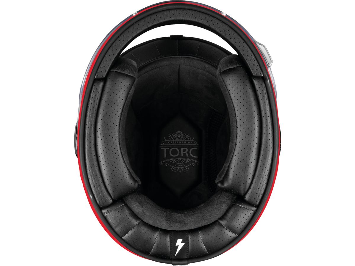Torc T-1 Retro Gloss Metallic Red FREE UK Delivery, FREE 365 Day Returns | Moto Central