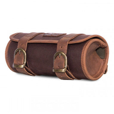 Longride Waxed Canvas Tool Roll Bag Brown - 2 Liters - alternate product view