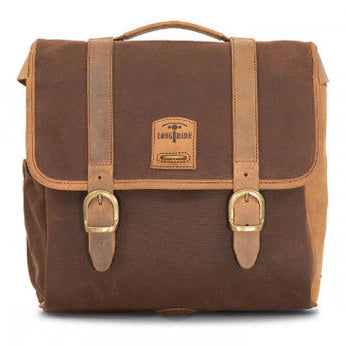 Longride Waxed Canvas Multifit Saddlebag Brown - 12.5 Liters - primary product view