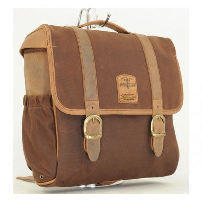 Longride Waxed Canvas Multifit Saddlebag Brown - 12.5 Liters - alternate product view
